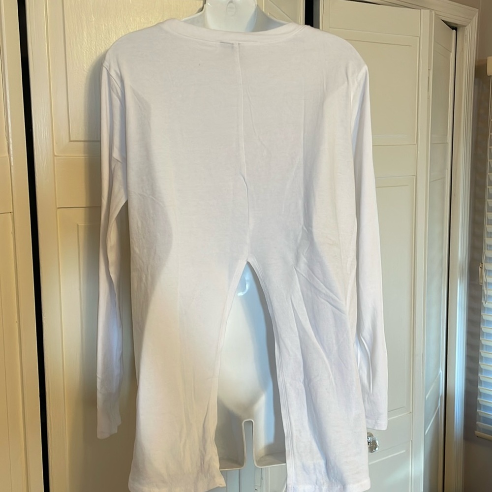 ASOS Split Back Long Sleeve Top